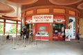 Ticketing area queue entrance to the Trick-eye Museum at Sentosa island in Singapore Royalty Free Stock Photo