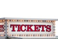 Tickets Booth Sign Royalty Free Stock Photo