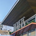 Tickets sign on a building at a ski resort in Utah