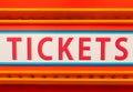 Tickets sign Royalty Free Stock Photo
