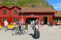 Tickets and visitor center in Flam - Norway in a Nutshell Tour Royalty Free Stock Photo