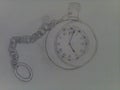 Ticking clock drawing