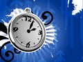 Ticking Clock Ice Version 3D Render Royalty Free Stock Photo