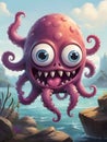 Tickle-Me-Tentacle Funny Monste