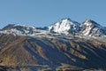 Ticlio, peru: highland landscape. altitude. snow