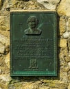 Memorial plaque at the historic Fort Ticonderoga in Upstate New York