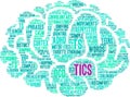 Tics Word Cloud Royalty Free Stock Photo