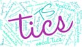 Tics Word Cloud Royalty Free Stock Photo