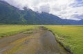 Tidal Creek Heading into an Ocean Fjord