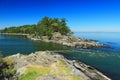 Canada, Tidal Current at Boat Pass between Samuel and Saturna Island, Gulf Islands National Park, British Columbia Royalty Free Stock Photo