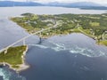 Tidal currents under Saltstraumen bridge