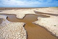 Tidal Wash Estuary Mudflats in Norfolk, England Royalty Free Stock Photo