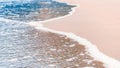 Tidal waves on the coastline of the blue ocean