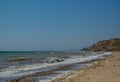 Tide on the beach of the Black Sea,