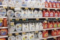 Tide detergent display. Several varieties of Tide detergent are among Procter & Gamble`s best selling products