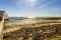 Tide mill building in Ria Formosa Natural Park, Olhao, Algarve, Portugal