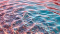 tide pool reflection gradient blending coral pink with turquoise Royalty Free Stock Photo