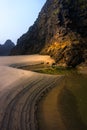 Tide pool at sunset near Arch Cape Oregon Royalty Free Stock Photo