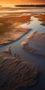 The Tide At Sunrise: A Janek Sedlar-inspired Beachscape