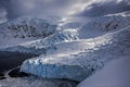 Tidewater glacier, Neko Harbour, Antarctica Royalty Free Stock Photo