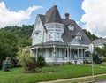 Tidioute, Pennsylvania, USA September 11, 2023 An old Victorian home located on a corner lot at Elm and Main Street Royalty Free Stock Photo