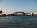 Tidung island love bridge, believe to be bond of love, thousand island Jakarta Royalty Free Stock Photo