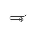 Tie Clip line icon Royalty Free Stock Photo