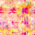 Tie Dye Abstract Sunset Blot Print in Colour Burst Royalty Free Stock Photo