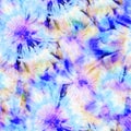 Tie Dye Bright Abstract Circular Print