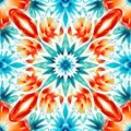 Tie dye colourful circular pattern art design