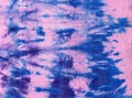 Tie Dye. Fabric Hippie Design. Indigo Print. Cotton fabric abstract texture psychedelic background. Texture of natural linen