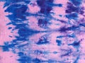 Tie Dye. Fabric Hippie Design. Indigo Print. Cotton fabric abstract texture psychedelic background. Texture of natural linen