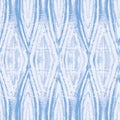 Tie dye geoetrical texture seamless vector pattern. Hand painted blue shibori print. Ink indigo textured japanese Royalty Free Stock Photo