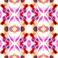 Tie Dye Grunge. Turkish Mosaic. Rainbow Royalty Free Stock Photo