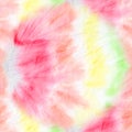 Tie Dye Pattern. Aquarelle Illustration. Tie Dye Spiral Pattern. Rainbow Artistic Circle. Tiedye Swirl. Trendy Acrylic Effect. Royalty Free Stock Photo