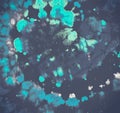 Tie Dye Pattern. Blue Batik Fabric. Grunge Royalty Free Stock Photo