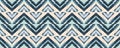 Tie Dye Pattern. Blue Hippie Texture. Space Dye Texture. Batik Zig Zag. Indigo Wet Art Print. Royalty Free Stock Photo