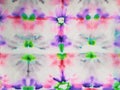 Tie Dye Pattern. Ethnic Abstract. Flowers Psychedelic Pattern. Multicolor Boho Borders. Graphic Tile pattern. White Tie Dye Tile.
