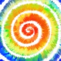 Tie Dye rainbow colorful spiral background. Royalty Free Stock Photo