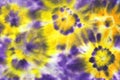 Tie dye shibori pattern. Watercolour abstract illustration Royalty Free Stock Photo