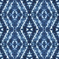 Tie dye shibori seamless pattern. Watercolour abstract texture