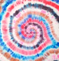 Tie Dye Spiral. Artistic Print. Swirled Tie Dye Pattern. Rainbow Artistic Circle. Tiedye Swirl. Trendy Fashion Texture.