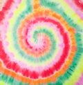 Tie Dye Spiral. Floral Artistic Dirty Paint. Trendy Tie Dye Spiral. Rainbow Artistic Circle. Tiedye Swirl. Royalty Free Stock Photo