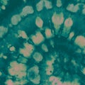 Tie Dye Spiral. Green Color Shirt. Tie Die Circle Royalty Free Stock Photo