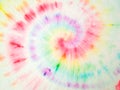 Tie Dye Spiral. Magic Acrylic Dirty Painting. Rainbow Tie Dye Spiral. Rainbow Circular Pattern. Bohemian Art. Organic Spiral