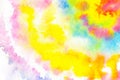 Tie Dye spiral rainbow wallpaper color, abstract texture and background. Hippie spiral style. Colorful burst Royalty Free Stock Photo