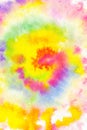 Tie Dye spiral rainbow wallpaper color, abstract texture and background. Hippie spiral style. Colorful burst Royalty Free Stock Photo