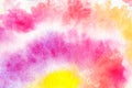 Tie Dye spiral rainbow wallpaper color, abstract texture and background. Hippie spiral style. Colorful burst