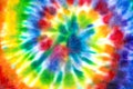Tie dye spiral shibori colorful watercolour abstract background
