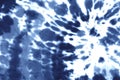 Tie dye spiral shibori indigo blue navy white watercolour abstract background